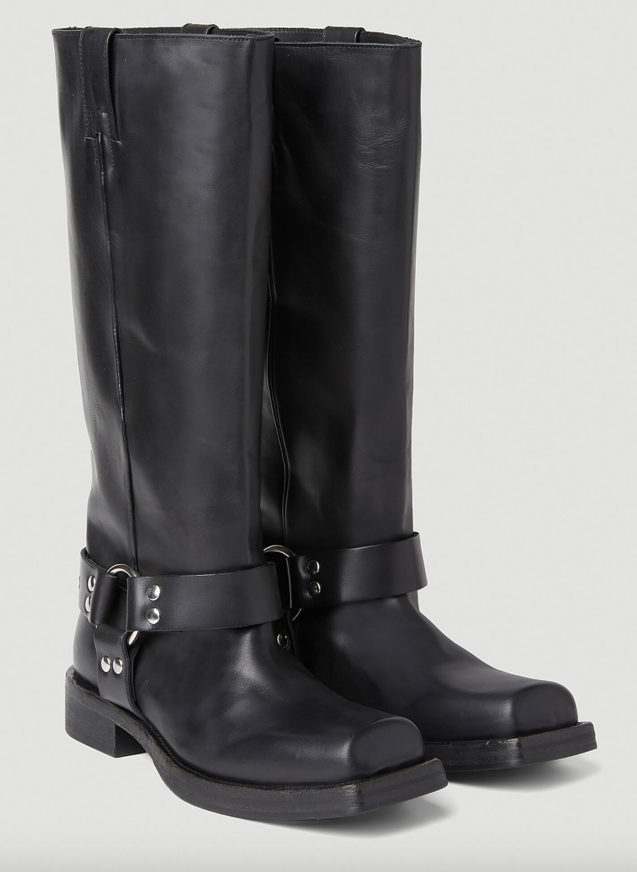 ACNE STUDIOS Leather Buckle Boots