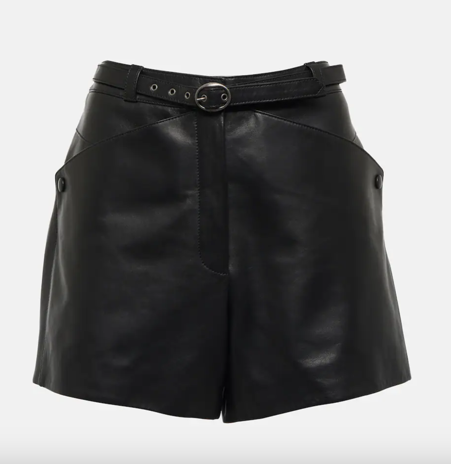 SAINT LAURENT
Leather shorts