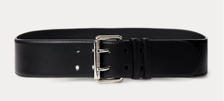 Ralph Lauren Collection Calfskin Double-Prong Belt