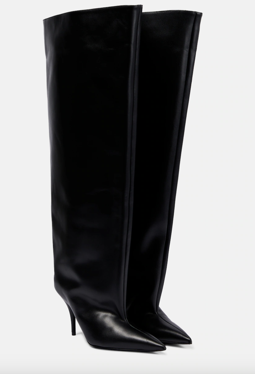 BALENCIAGA
Waders leather knee-high boots