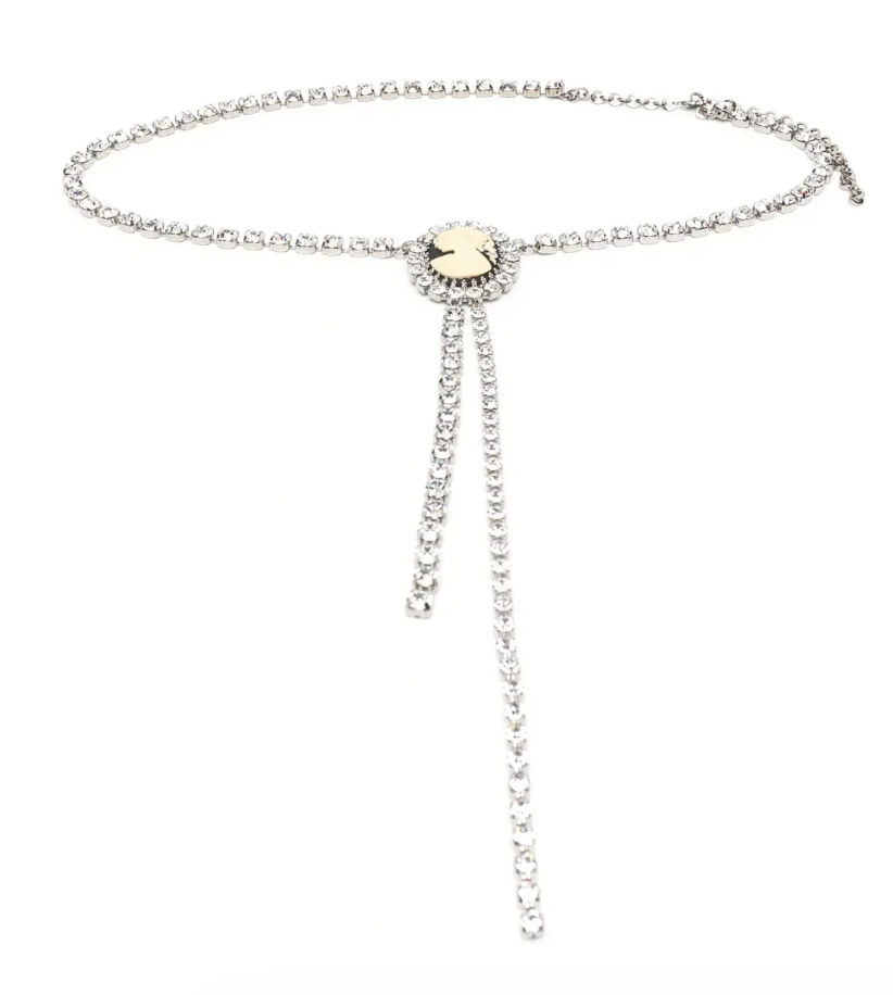 Alessandra Rich
gemstone-appliqué crystal-embellished belt