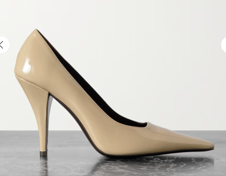 THE ROW Lana patent-leather pumps