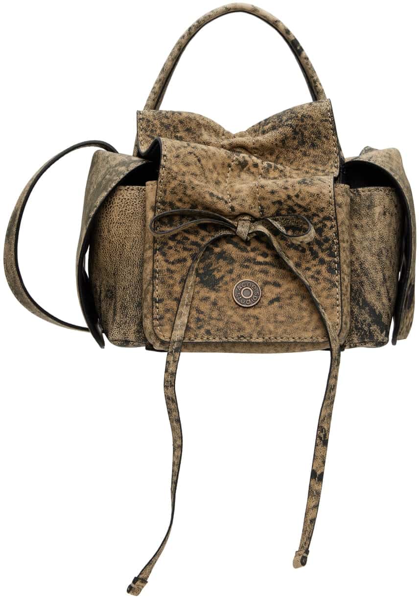 ACNE STUDIOS Brown Mini Multipocket Shoulder Bag