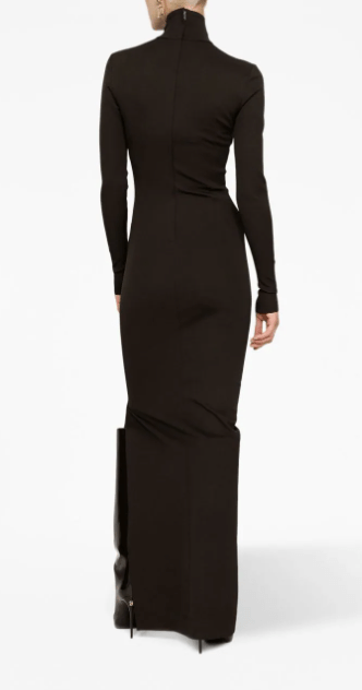 Dolce & Gabbana high-neck long-sleeves maxi dress